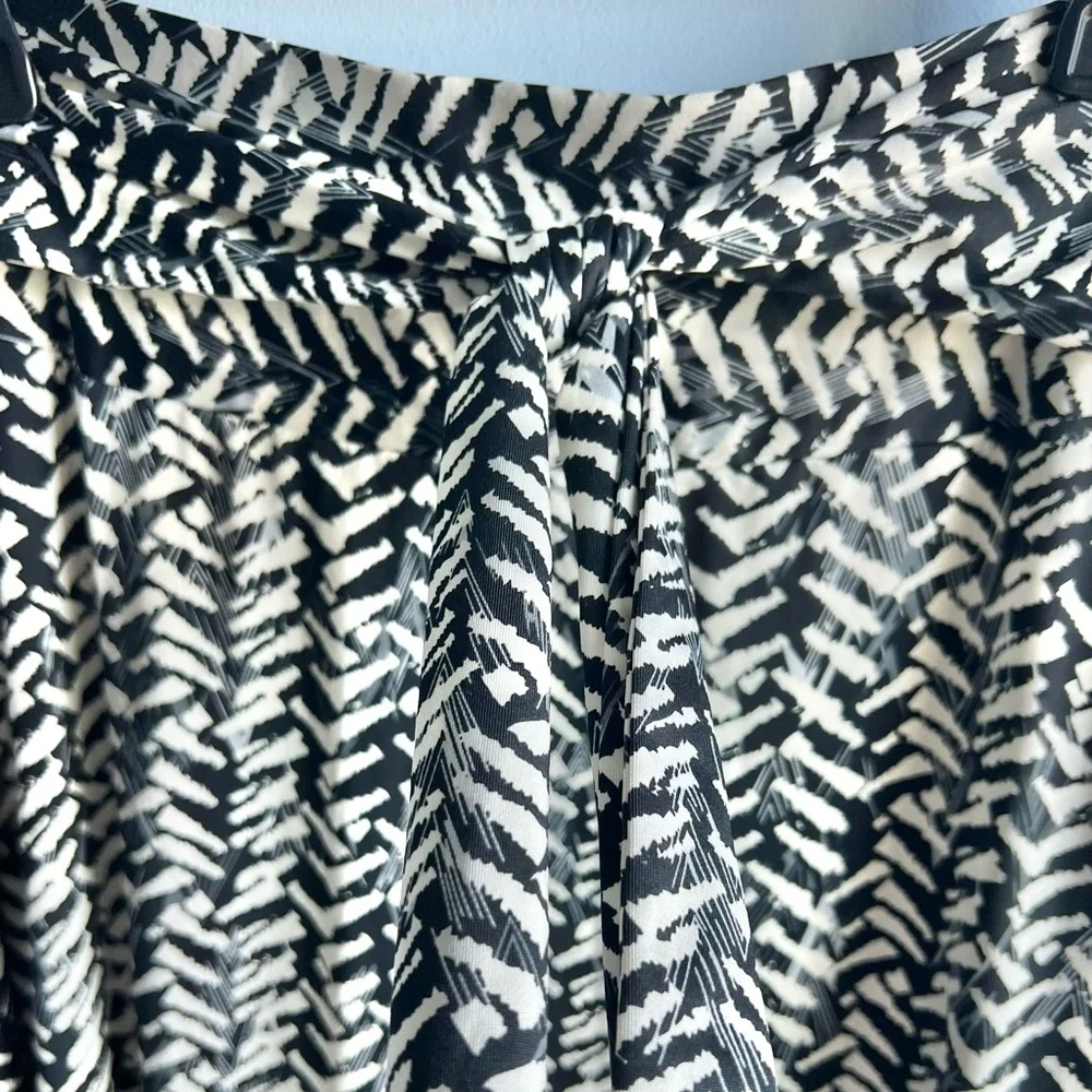 Ny Collection Women’s Petite Maxi Skirt With Sash Waist Tie Size Large